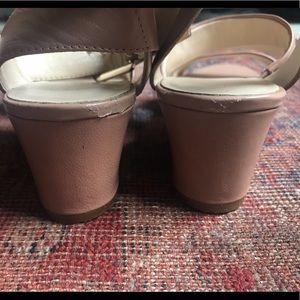 Nine West | Shoes | Hp Nine West Nude Wedge Sandals | Poshmark